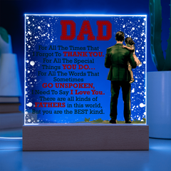 Thank You Dad - Acrylic Square